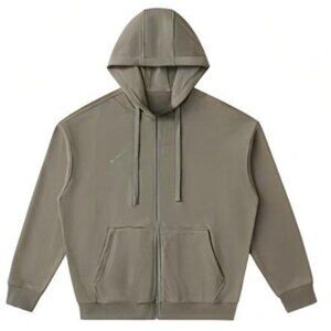 Drop-Shoulder Zip Up Hoodie